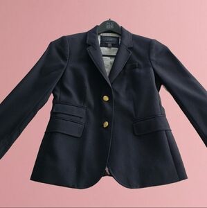 J. Crew Original Schoolboy Blazer Black Size 2 Excellent Condition